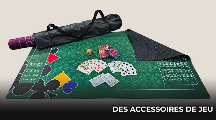 Des Accessoires De Jeu De Qualité Supérieure (Tapis, Cartes, Etc.)