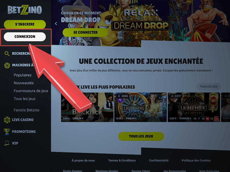 Cliquez sur ''Se connecter''