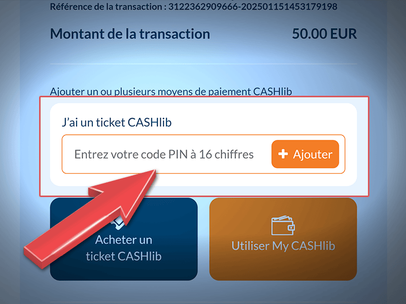 Insérez le code