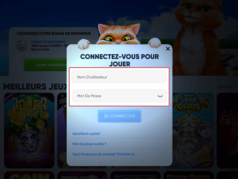 Fournissez les ID du compte