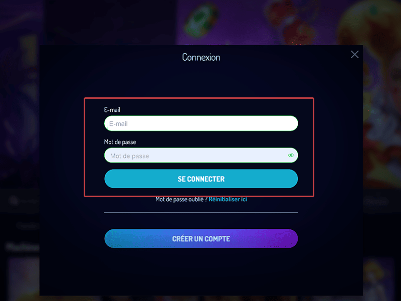 cliquez sur l'option « Portefeuille »