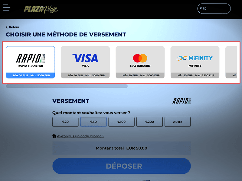 Sélectionnez un processeur