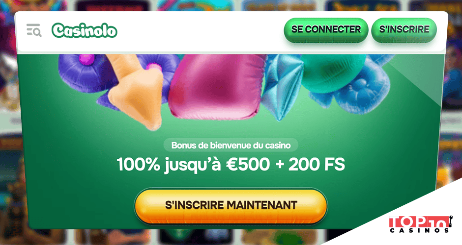 Casinolo Bonus de 500 € + 200 tours gratuits