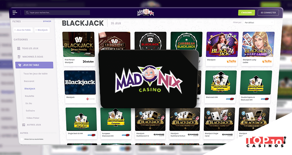 Madnix casino blackjack