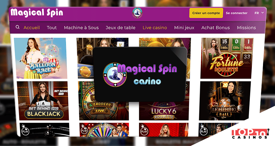 magical spin casino live