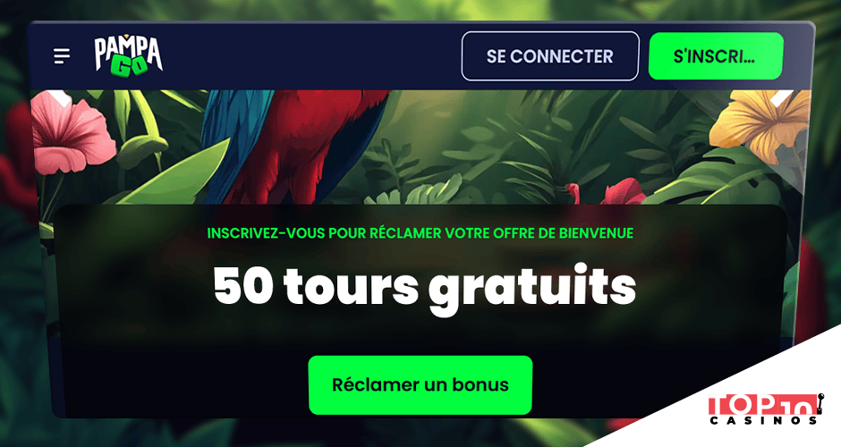 Pampago bonus de 500 € + 50 free spins