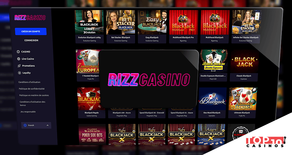 Rizz casino blackjack