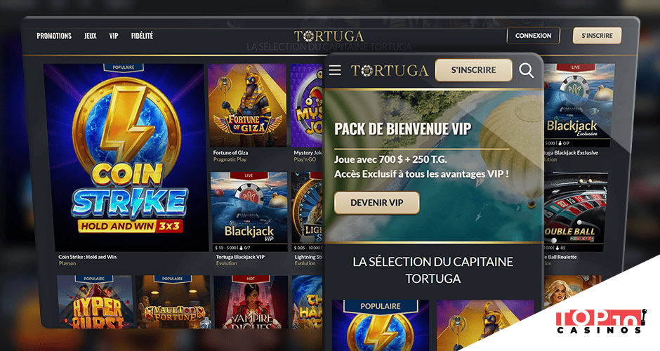 Tortuga Casino mobile