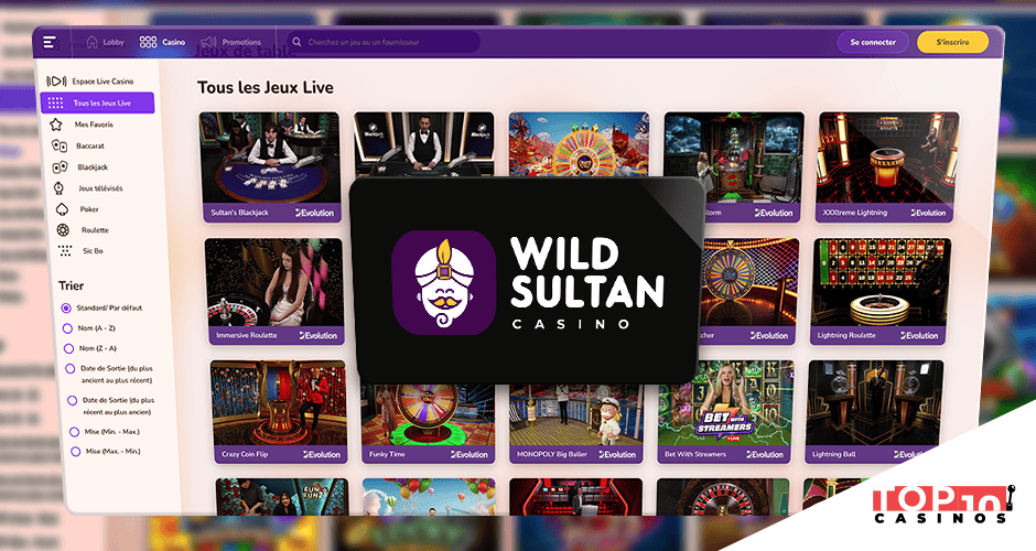 wild sultan casino live