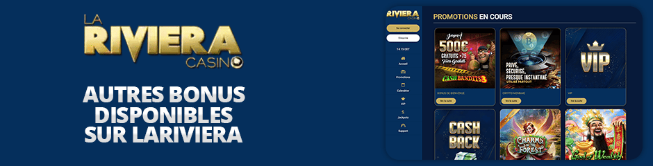 autres bonus sur la riviera casino