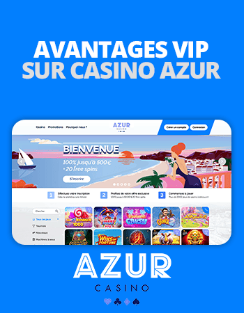 avantages vip sur azur casino