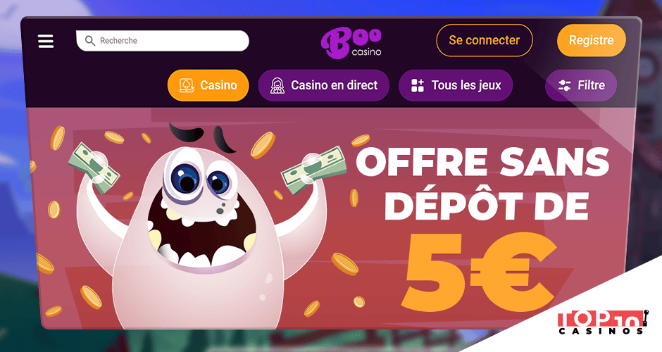 boo casino bonus sans depot 5 euros