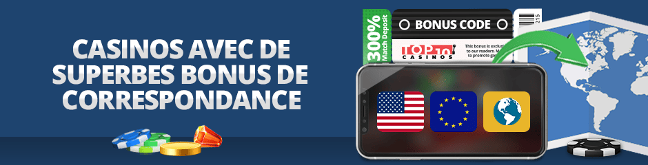 meilleurs casinos bonus de correspondance