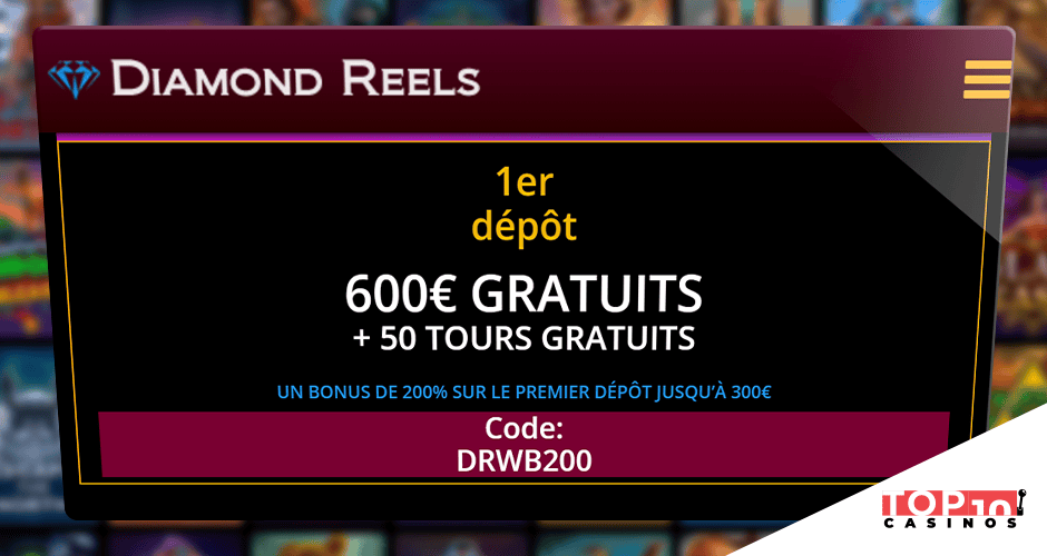diamond reels 50 tours gratuits