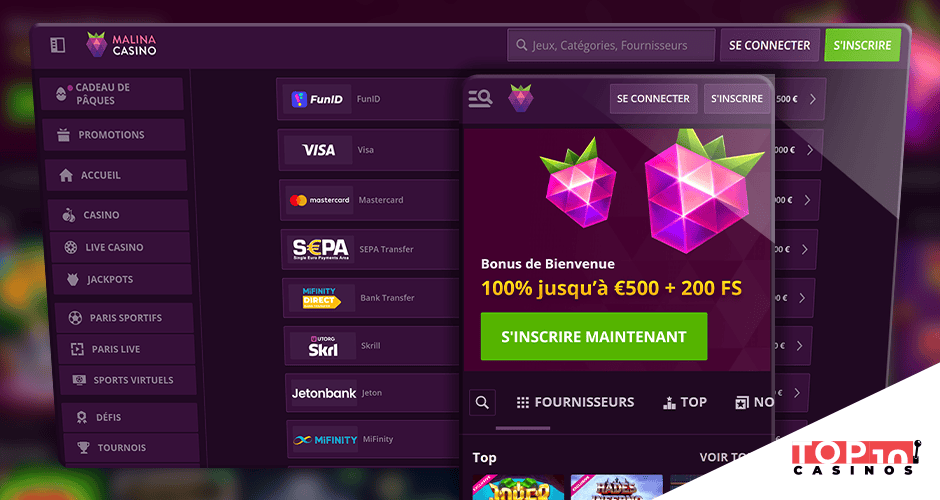 malina casino retrait rapide