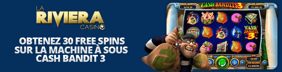 bonus de 30 free spins sur la riviera casino