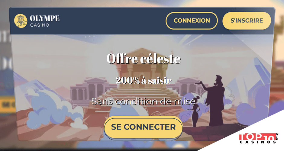 olympe casino bonus 200 pourcent