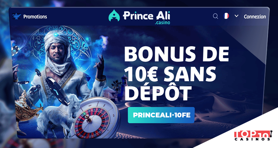 prince ali bonus sans depot 10 euros