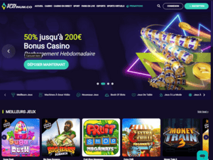 Spin Platinum Casino website