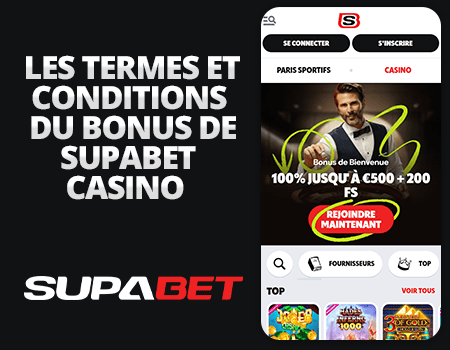 termes et conditions du bonus de supabet