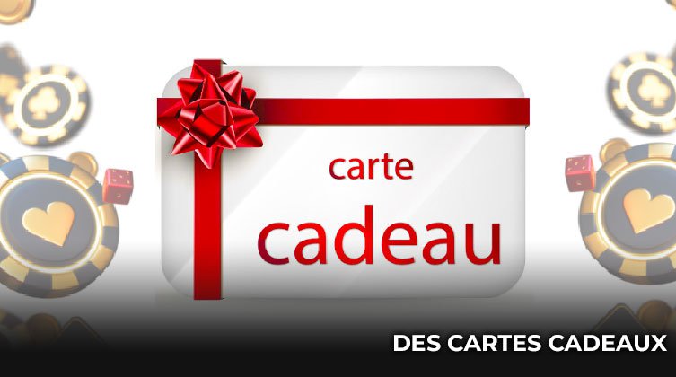 Des Cartes Cadeaux Pour Des Achats En Ligne De Jeux De Casino