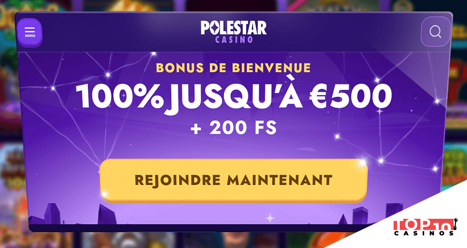 Polestar Casino Bonus de 500 € + 200 free spins