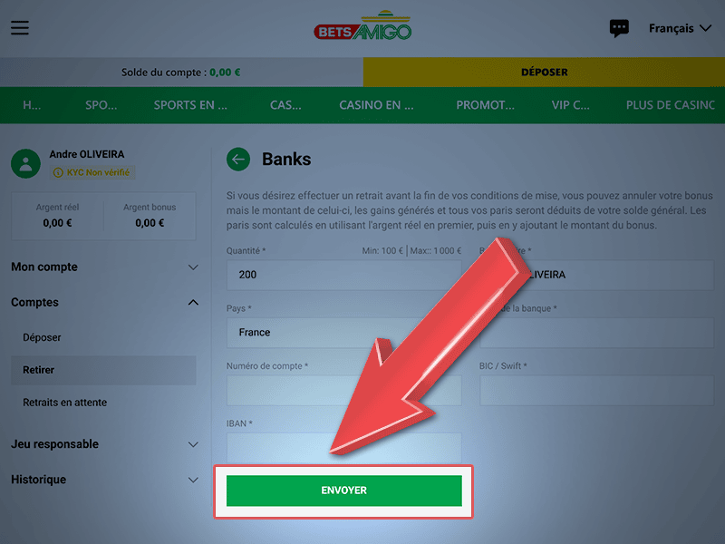 Confirmez la transaction
