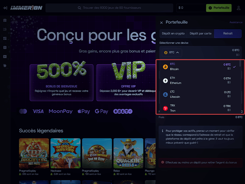 Cliquez sur « CONNEXION »