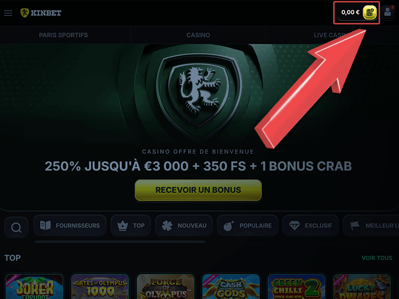 Cliquez sur « Paiements »