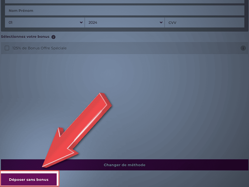Confirmez l'opération