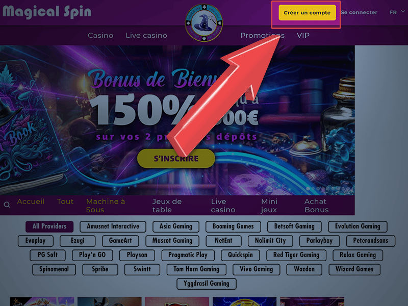 Cliquez Sur « Créer un compte »