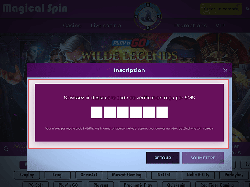 Confirmez votre numéro de téléphone