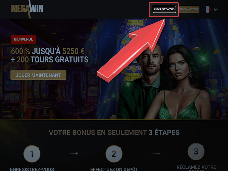 Cliquez sur « Inscrivez-vous »