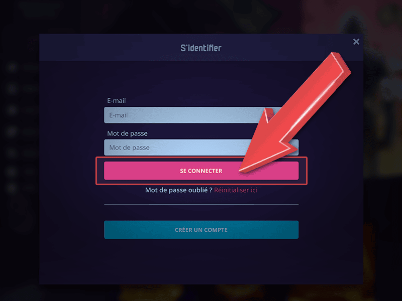 Cliquez sur « Se connecter »