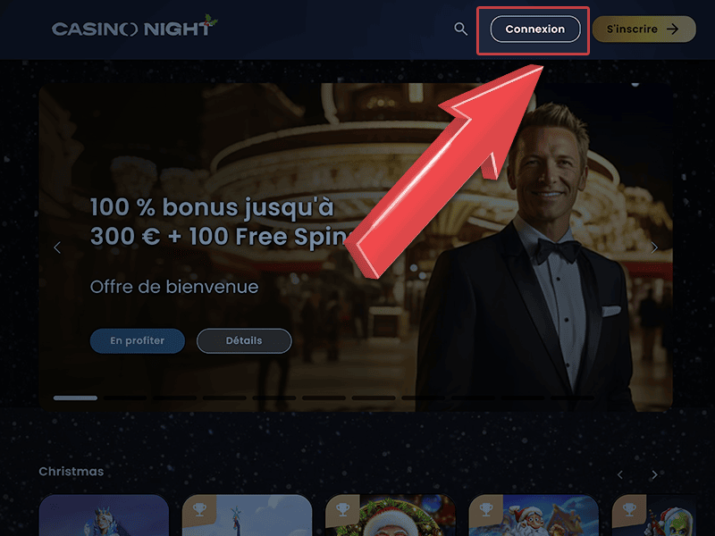 Cliquez sur le bouton « Connexion »