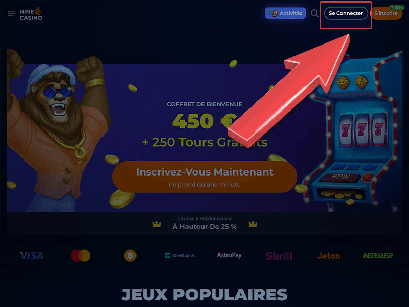 Accédez à la page de connexion