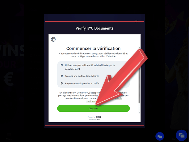 Vérifiez votre identité