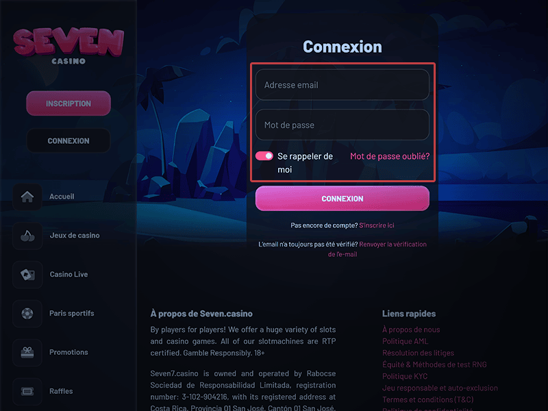 Renseignez vos informations