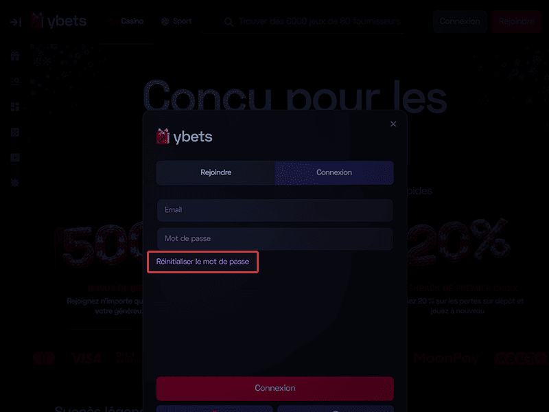 Récupérez votre mot de passe