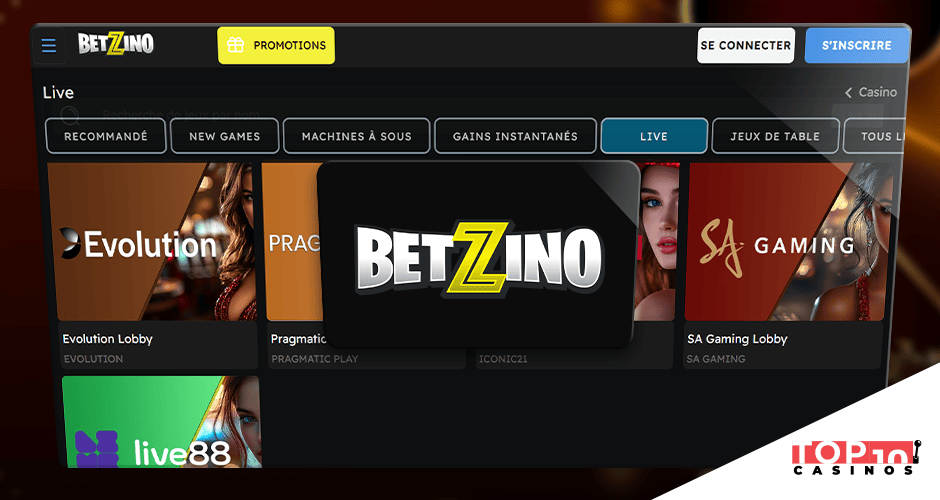 Betzino casino live