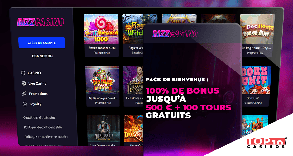 Rizz Casino mobile