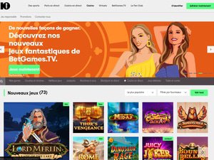 10Bet Casino website