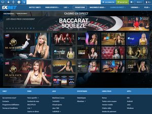 1xBet Casino website