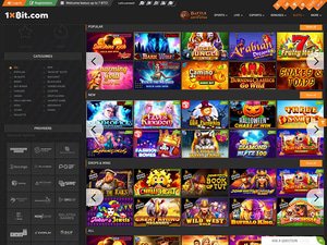 1xBit Casino website