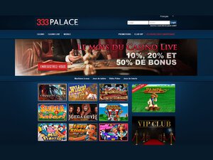 333 Palace Casino website