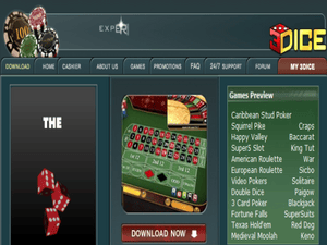 3Dice Casino website