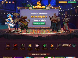 5Gringos Casino website