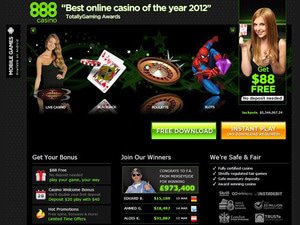 888 Casino games