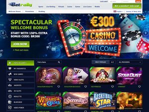 Betrally Casino website