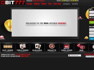 Bit777 Casino website